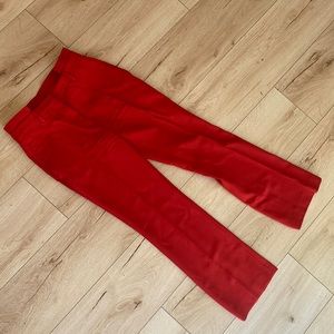 GIVENCHY RED STRAIGHT PANTS SIZE 34